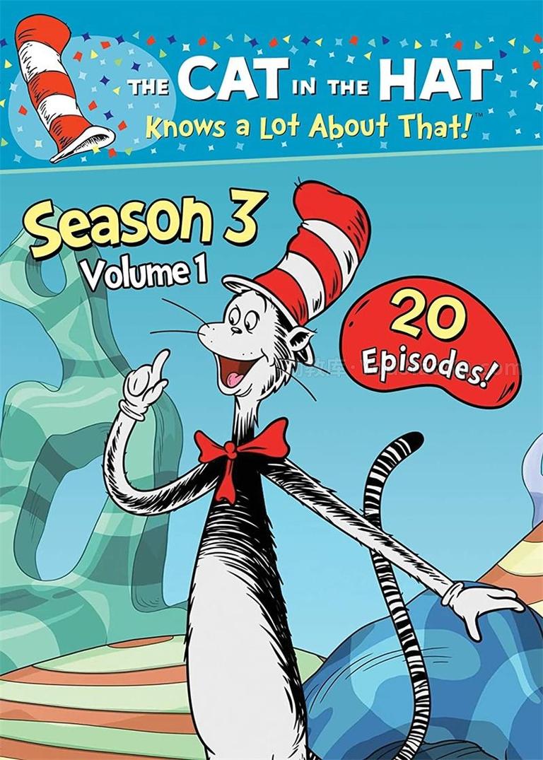 [图片1]-科普冒险动画《万事通戴帽子的猫 The Cat in the Hat Knows a Lot About That》第三季全40集 英语英字 1080P/MP4/11.20G 动画片万事通戴帽子的猫全集下载插图-幼教社 - 专业的幼儿早教资料下载基地