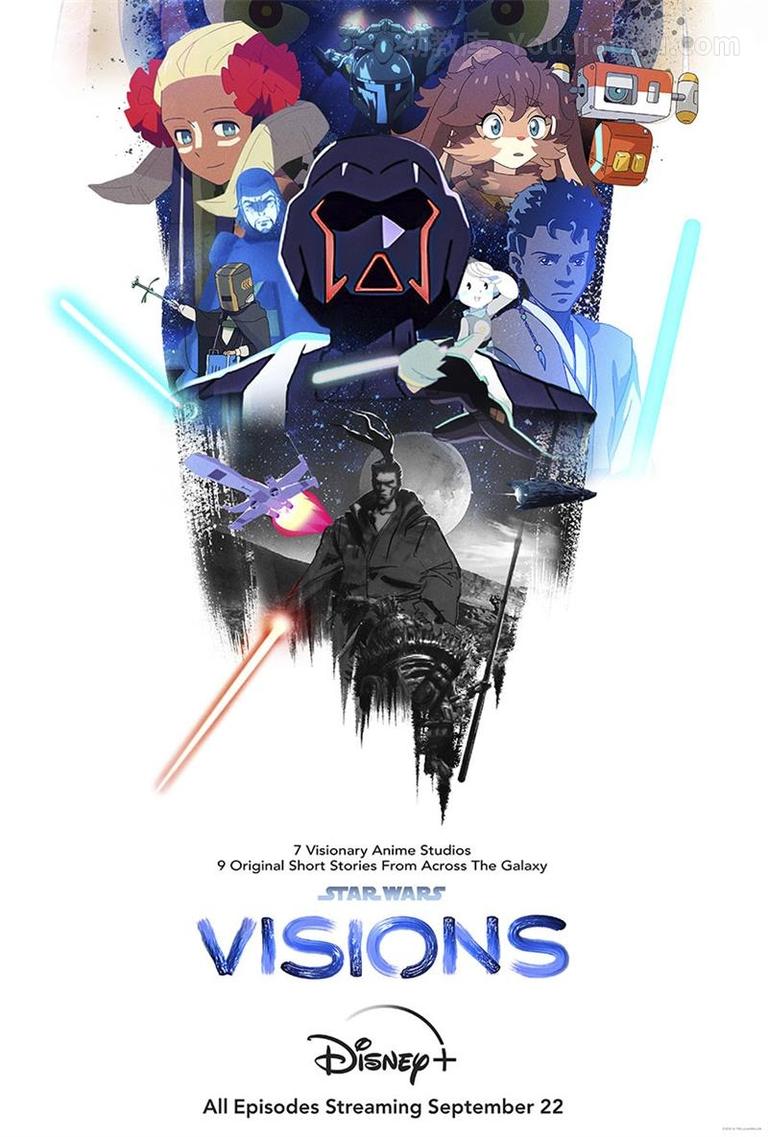 [图片1]-迪士尼科幻动画短片《星球大战：幻境  Star Wars: Visions》第一季全9集 英语中字 1080P/MP4/3.10G 动画片星球大战：幻境 全集下载插图-幼教社 - 专业的幼儿早教资料下载基地