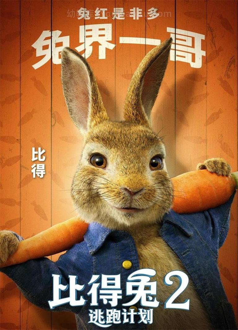 搞笑冒险动画电影《比得兔2：逃跑计划 Peter Rabbit 2》全1集 英语中英双字 1080P/MP4/2.67G 动画片比得兔2：逃跑计划全集下载