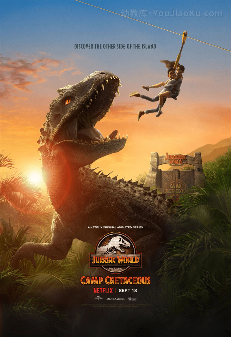 [图片1]-英文动画片《侏罗纪世界：白垩纪营地 Jurassic World: Camp Cretaceous》全8集 英语中字 1080P/MP4/3.2G 动画片侏罗纪世界全集下载插图-幼教社 - 专业的幼儿早教资料下载基地