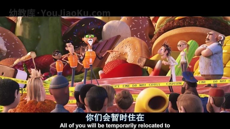 [图片2]-美国动画电影《天降美食2：剩饭的复仇 Cloudy with a Chance of Meatballs 2009》英语中英双字 720P/MP4/1.7G 动画片下载插图-幼教社 - 专业的幼儿早教资料下载基地