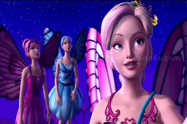 [图片4]-芭比动画电影《芭比之蝴蝶仙子 Barbie Mariposa and Her Butterfly Friends 2008》中文版+英文版 高清/AVI/RMVB/1.48G  芭比之蝴蝶仙子中英双语版下载插图-幼教社 - 专业的幼儿早教资料下载基地