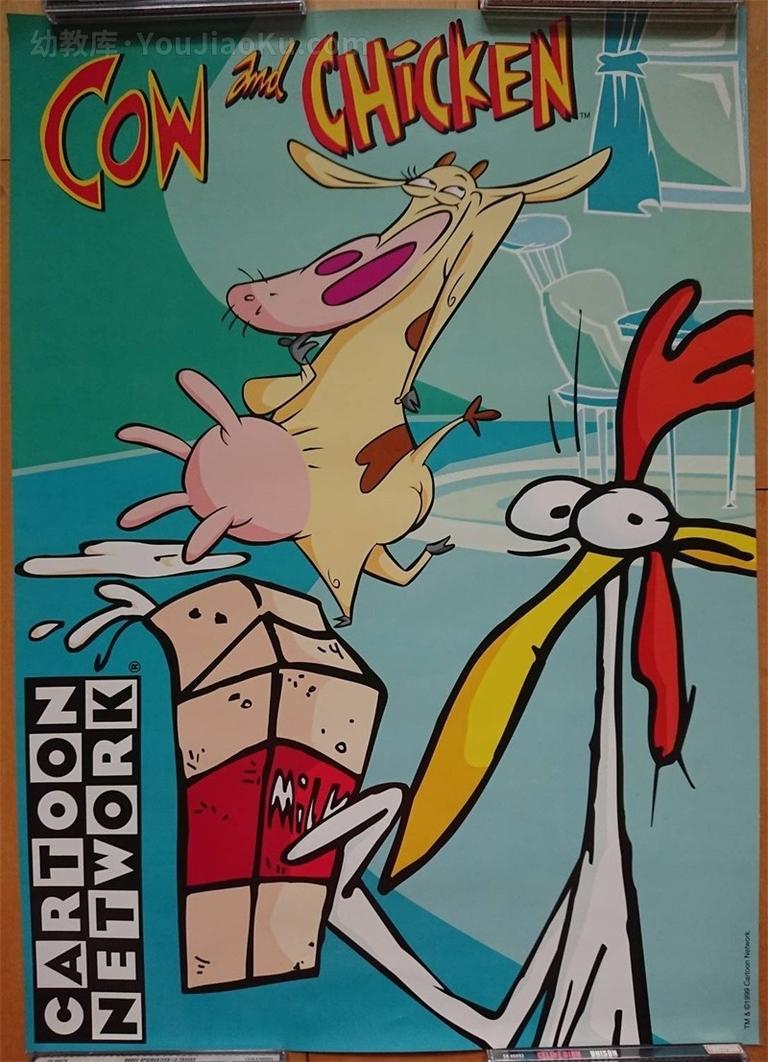 [图片1]-美国动画片《牛和鸡 Cow and Chicken》全4季共104集 英语版 高清/MP4/7.16G 动画片牛和鸡下载插图-幼教社 - 专业的幼儿早教资料下载基地