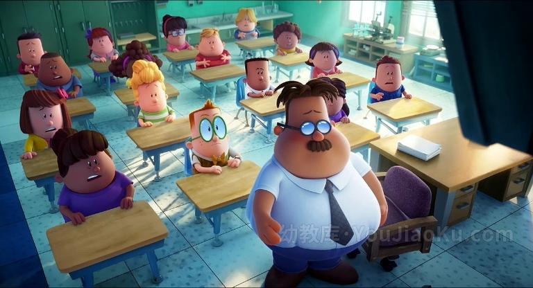 [图片2]-梦工场动画电影《内裤队长 Captain Underpants: The First Epic Movie 2017》英语中英双字 720P/MKV/1.01G 动画片内裤队长下载插图-幼教社 - 专业的幼儿早教资料下载基地