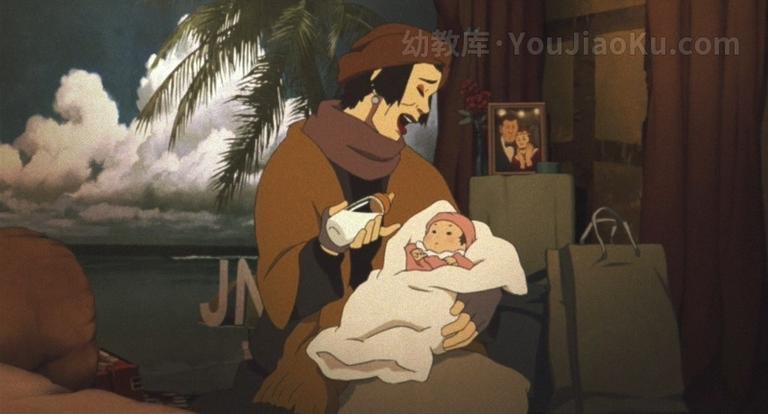 [图片5]-日本动画电影《东京教父 Tokyo Godfathers 2003》日语中字 720P/MKV/3.59G 动画片东京教父下载插图-幼教社 - 专业的幼儿早教资料下载基地