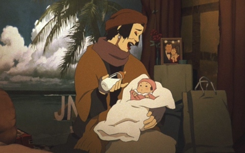 日本动画电影《东京教父 Tokyo Godfathers 2003》日语中字 720P/MKV/3.59G 动画片东京教父下载