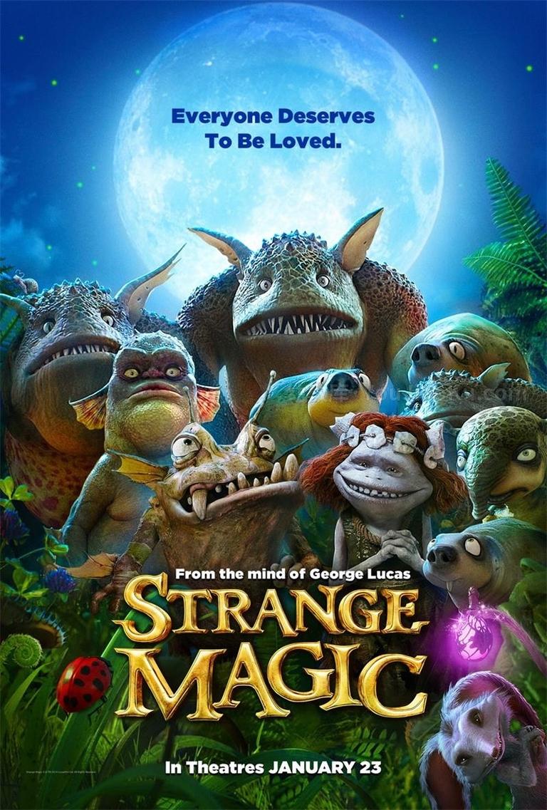 [图片1]-美国动画电影《仲夏夜魔法 Strange Magic 2015》英语中英双字 720P/MP4/2.05G 动画片仲夏夜魔法下载插图-幼教社 - 专业的幼儿早教资料下载基地