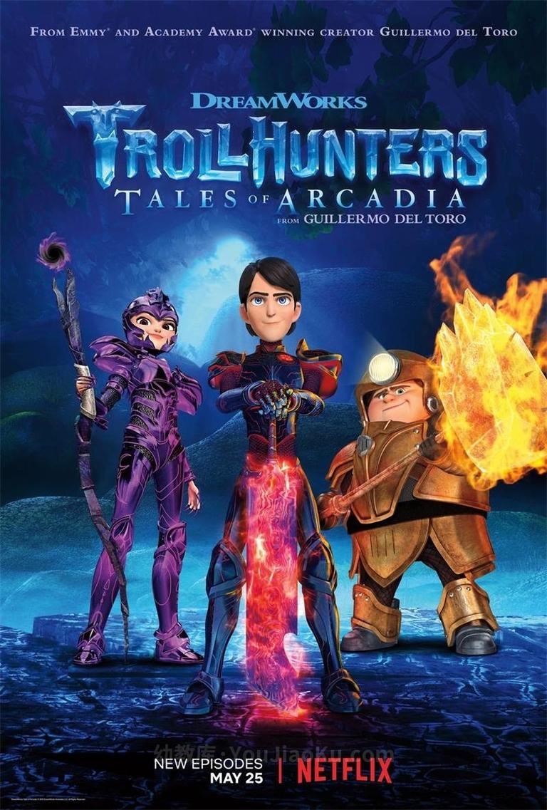 [图片1]-梦工场动画片《巨怪猎人 Trollhunters》第二季全26集 国语中字 1080P/MP4/7.89G 动画片追击巨怪 下载插图-幼教社 - 专业的幼儿早教资料下载基地